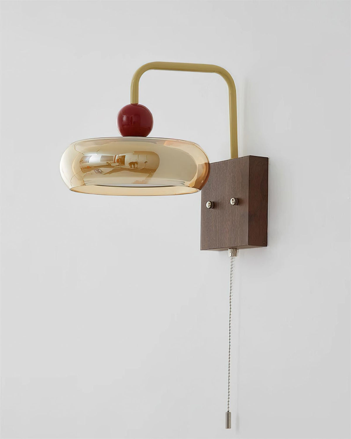 Three Colour Led Dimmable Retro Metal And Glass Wall Light