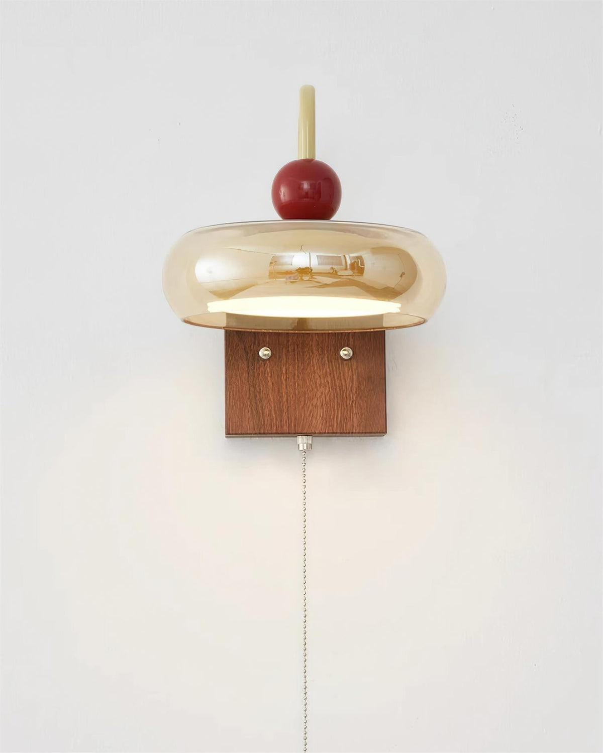 Three Colour Led Dimmable Retro Metal And Glass Wall Light