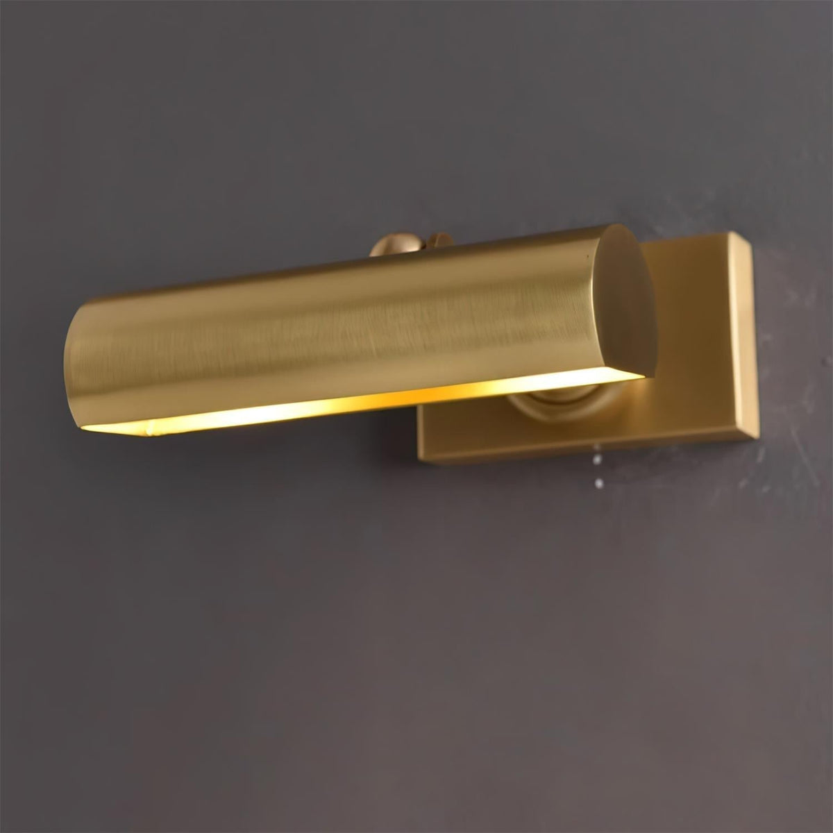 Damp Rated E14 Black Accents With Double Wall Brass Light