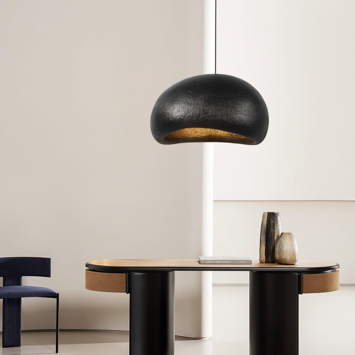 Pendant Lamp With Soft Glow Pebble Inspired