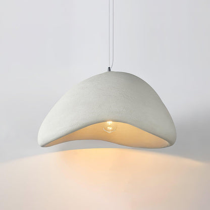 Soft Texture Organic Curved Pendant Light