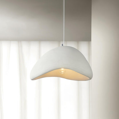 Soft Texture Organic Curved Pendant Light