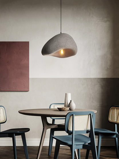 Soft Texture Organic Curved Pendant Light