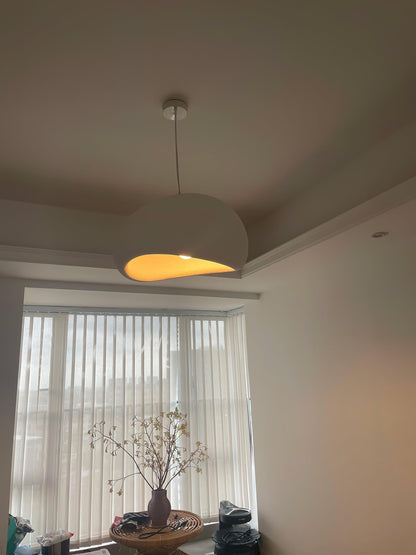 Soft Texture Organic Curved Pendant Light