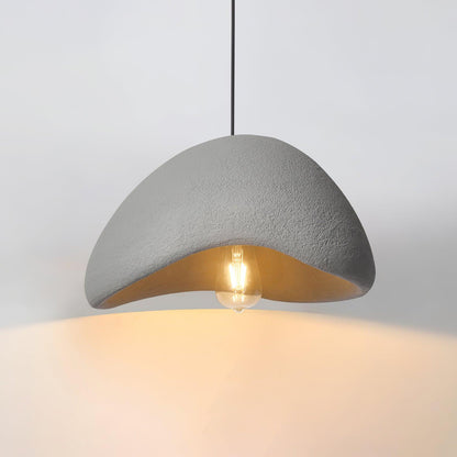 Soft Texture Organic Curved Pendant Light