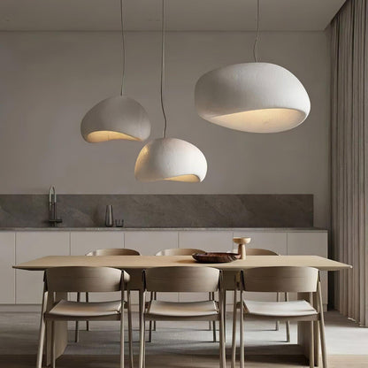 Soft Texture Organic Curved Pendant Light
