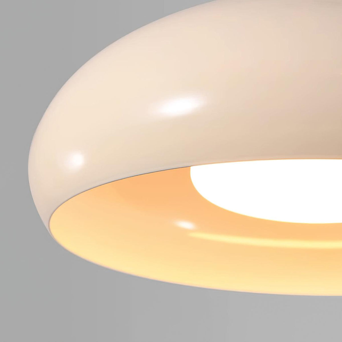 White and Red Elegant Dome Pendant Light
