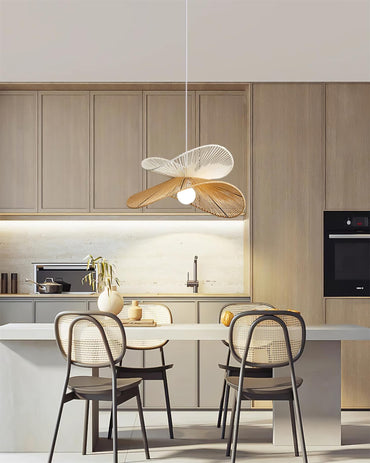 Sculptural Shade Natural Hemp Rope Pendant Light