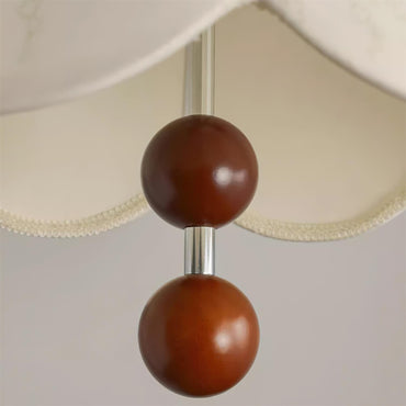 Warm Lighting Pendant Lamp With Walnut Wood Accents