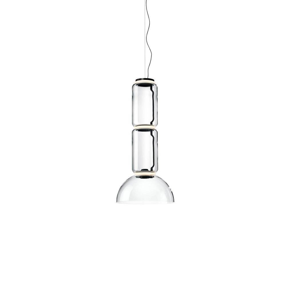 Ambient Glow Layered Glass Cylinder Pendant Light
