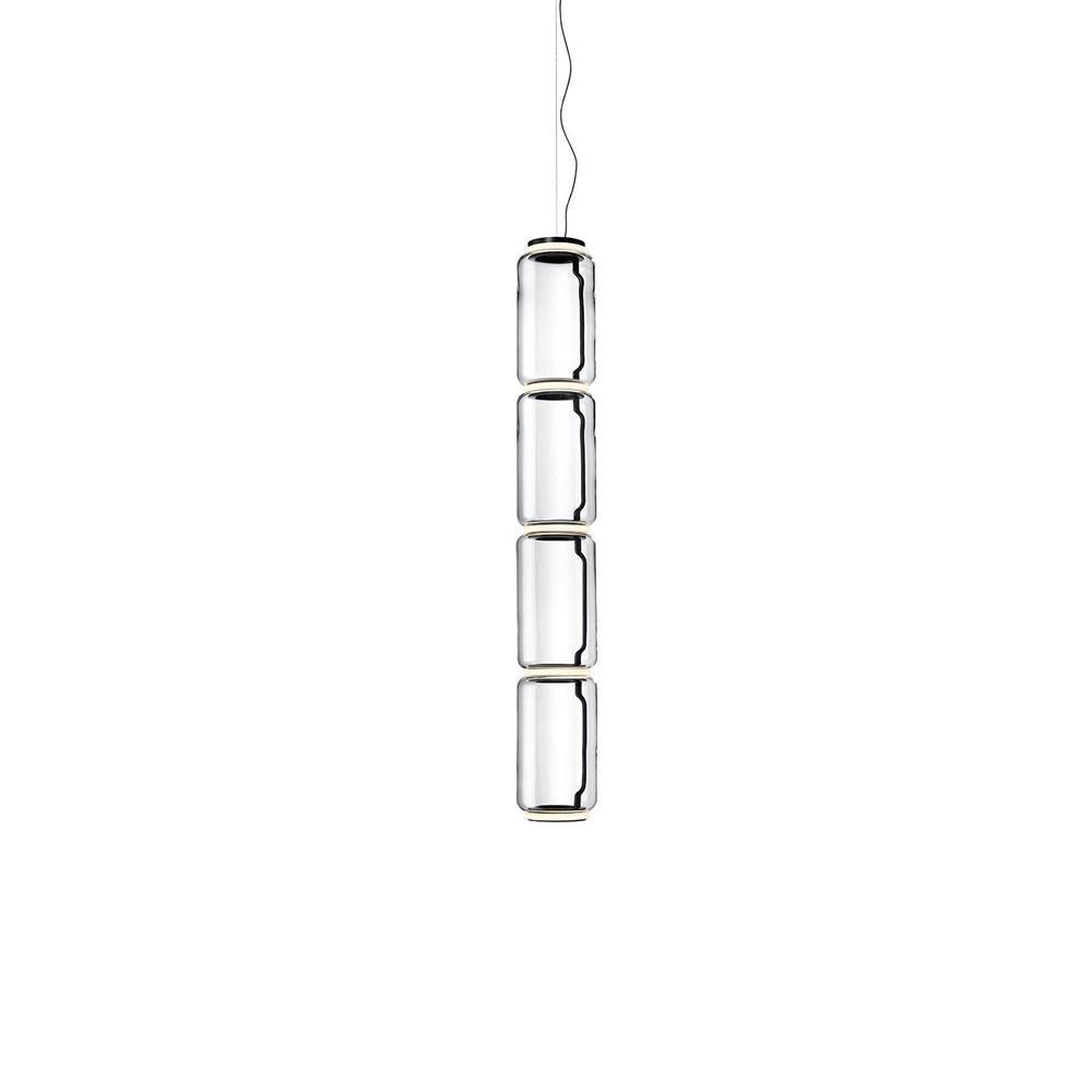 Ambient Glow Layered Glass Cylinder Pendant Light