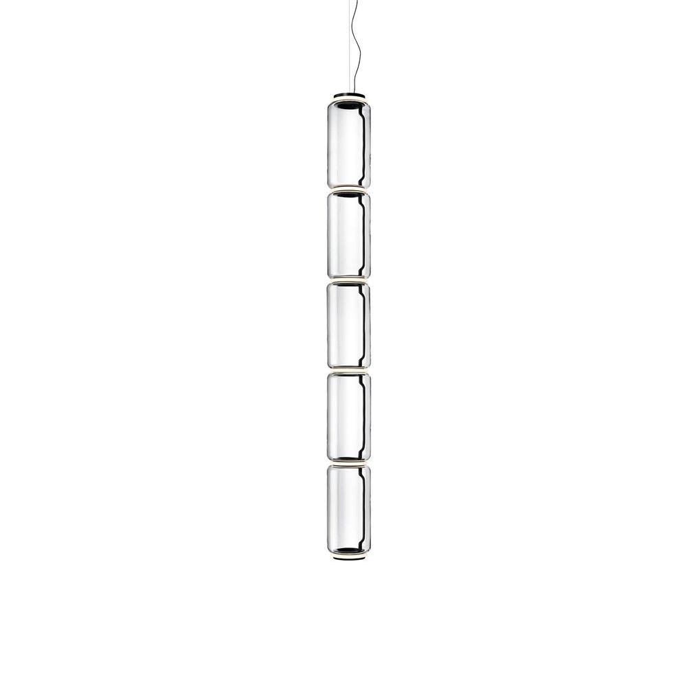 Ambient Glow Layered Glass Cylinder Pendant Light