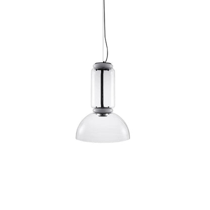 Ambient Glow Layered Glass Cylinder Pendant Light