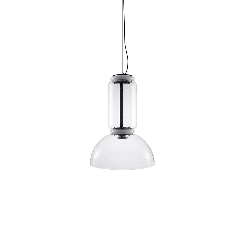 Ambient Glow Layered Glass Cylinder Pendant Light