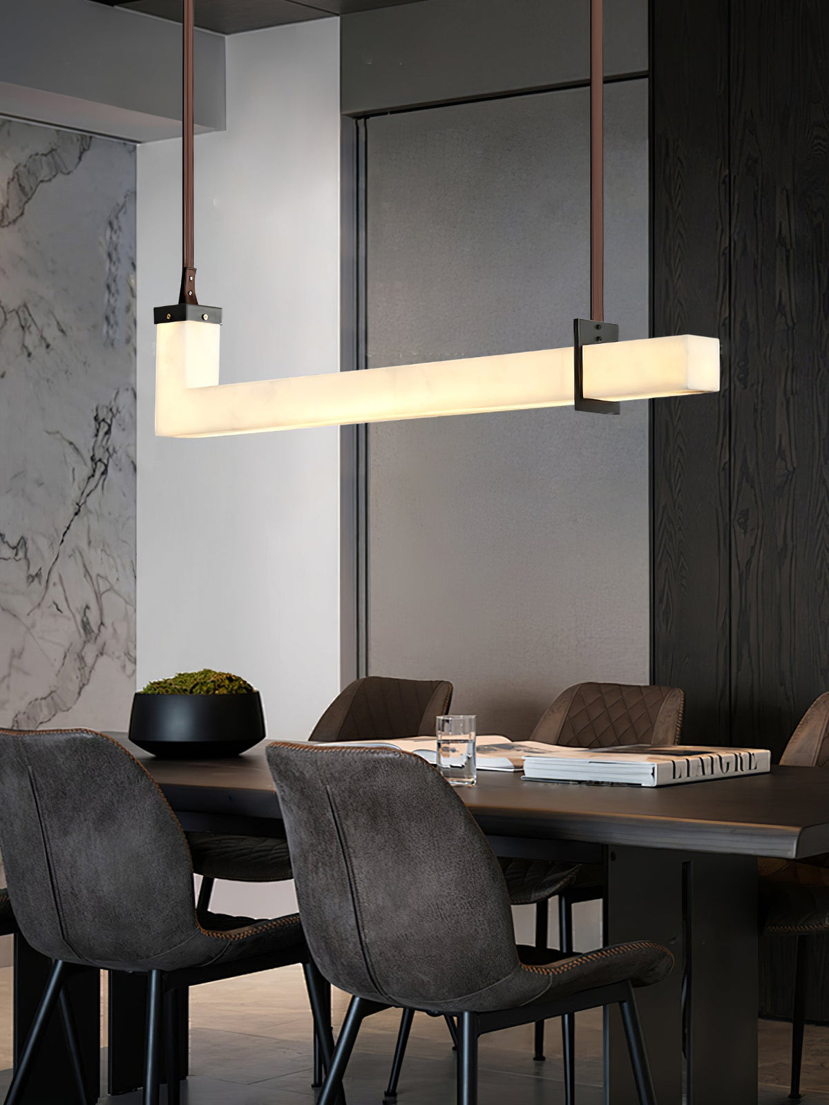 Adjustable Color Temperature Alabaster Pendant Light