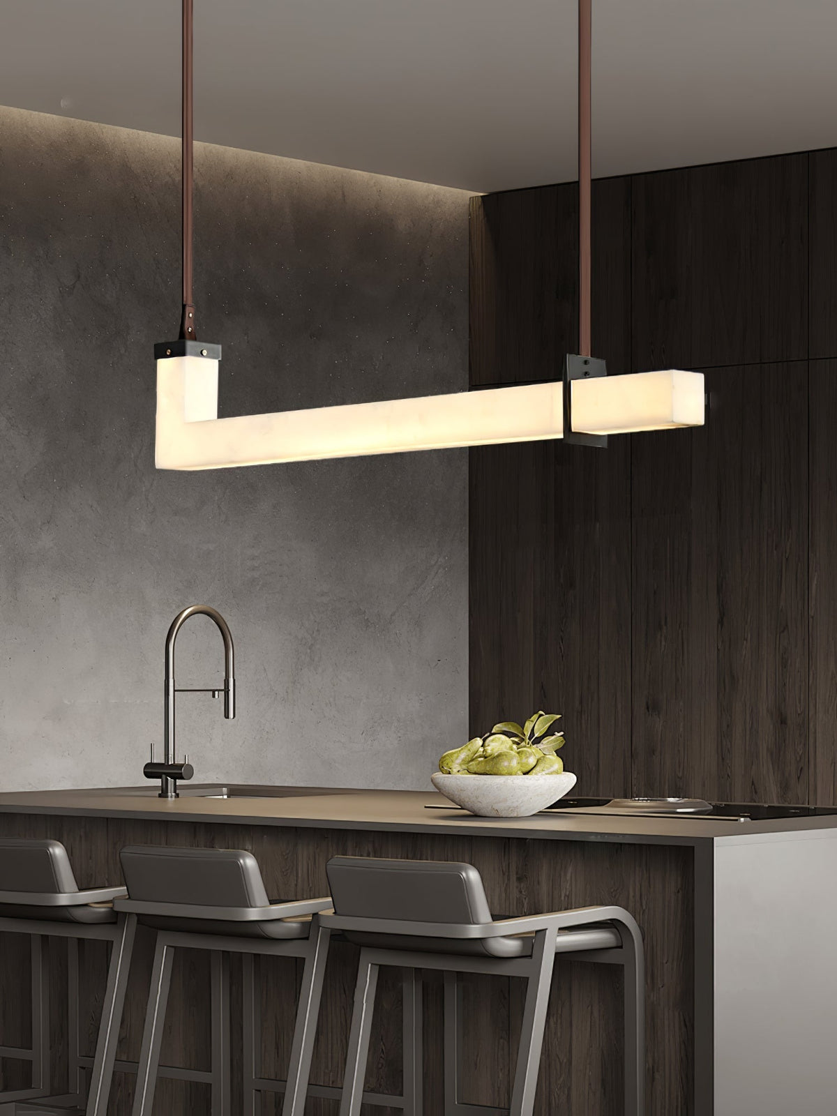 Adjustable Color Temperature Alabaster Pendant Light