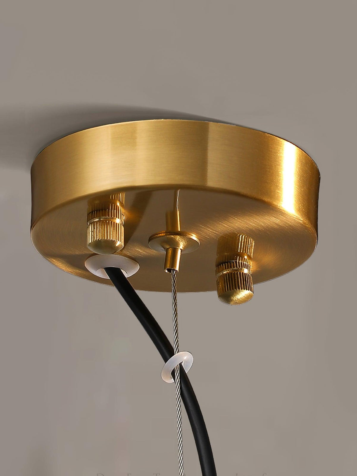 Glass Shade Brass Pendant Light