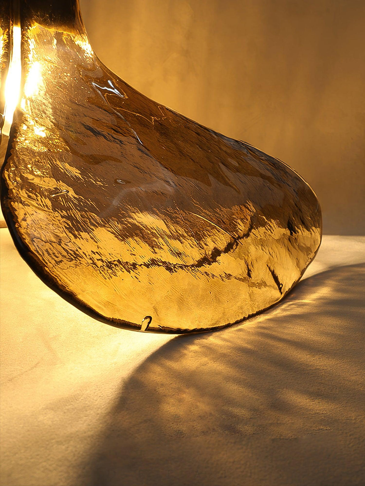 Glass Shade Brass Pendant Light