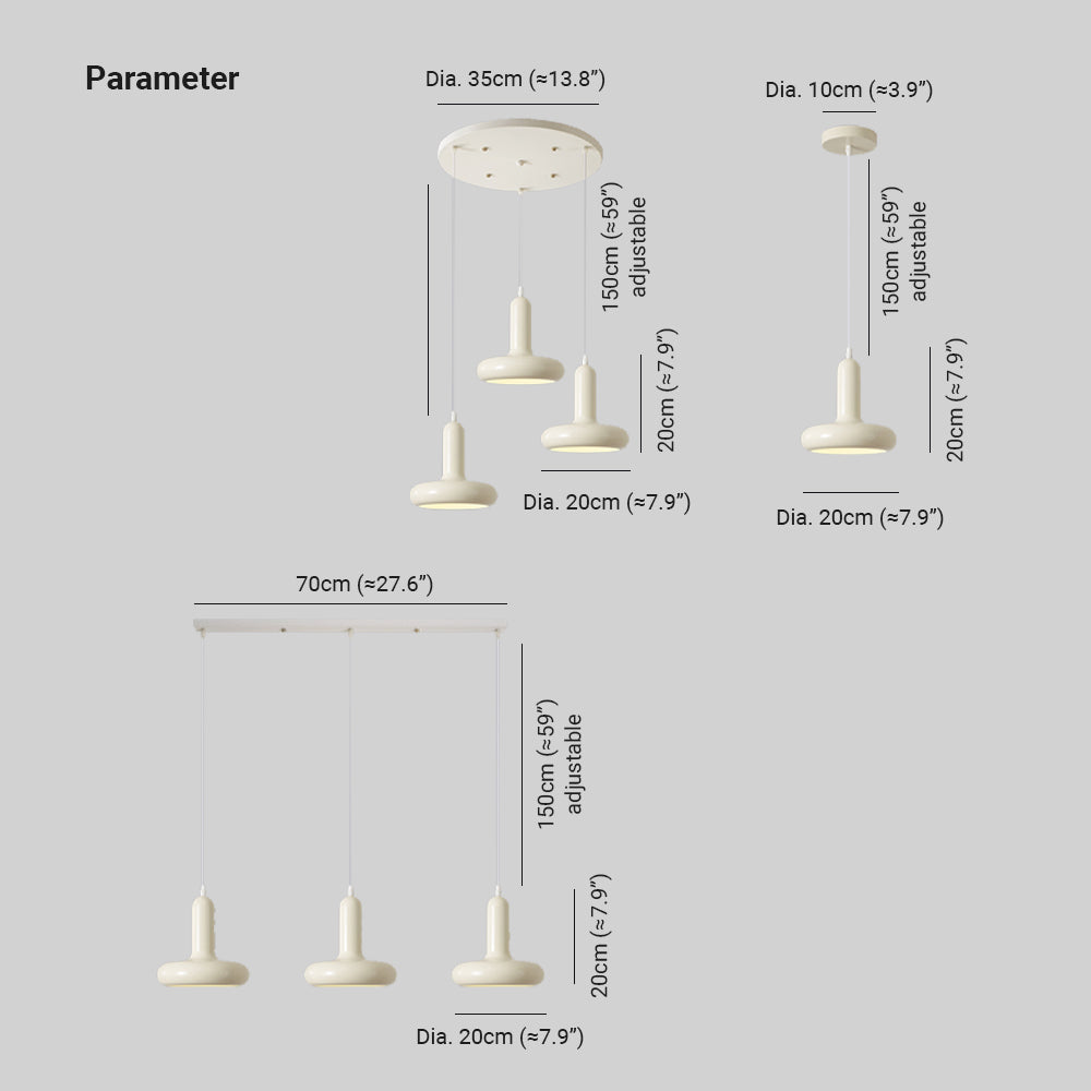 Pendant Light Minimalist Modern for Bedroom with Soft Glow