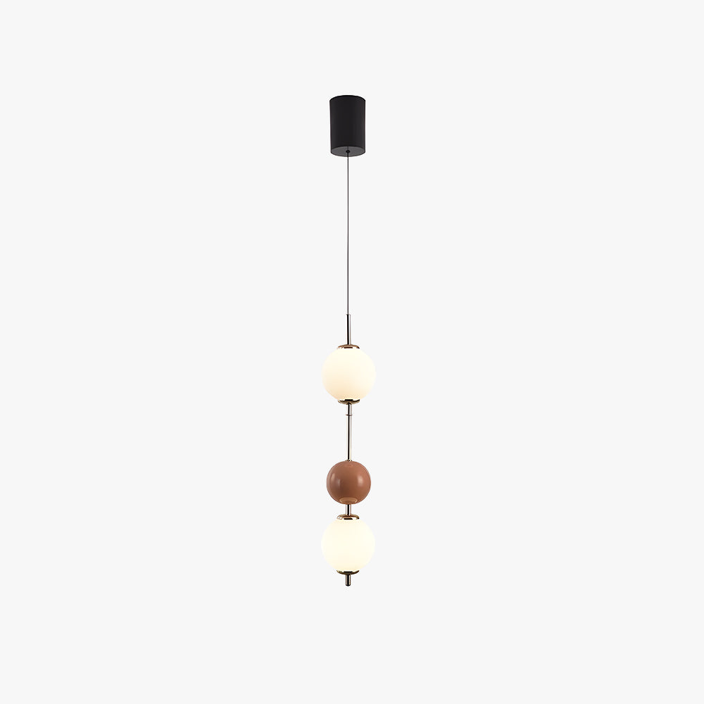 Pendant Light for Warm Ambience in Red Metal LED