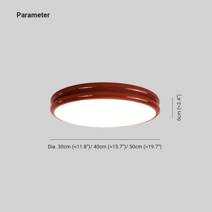 Ceiling Light Flush Mount Double Layer Minimalist With Finish Colourful