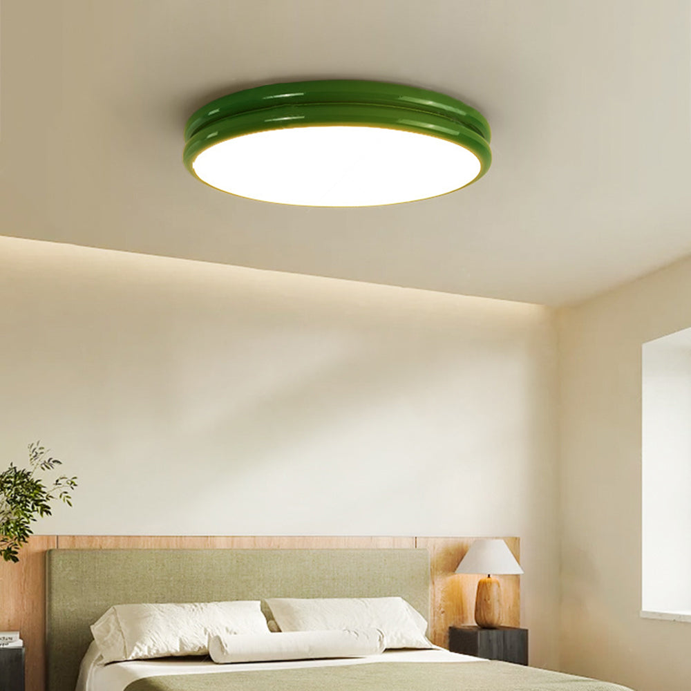 Ceiling Light Flush Mount Double Layer Minimalist With Finish Colourful
