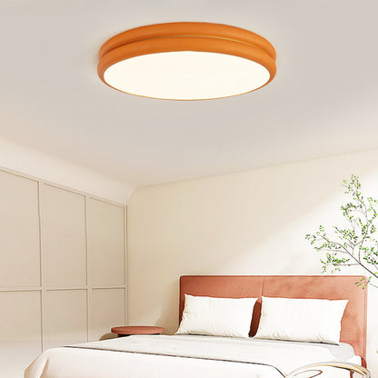 Ceiling Light Flush Mount Double Layer Minimalist With Finish Colourful