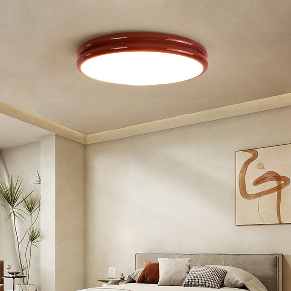 Ceiling Light Flush Mount Double Layer Minimalist With Finish Colourful