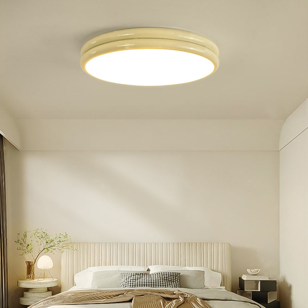 Ceiling Light Flush Mount Double Layer Minimalist With Finish Colourful