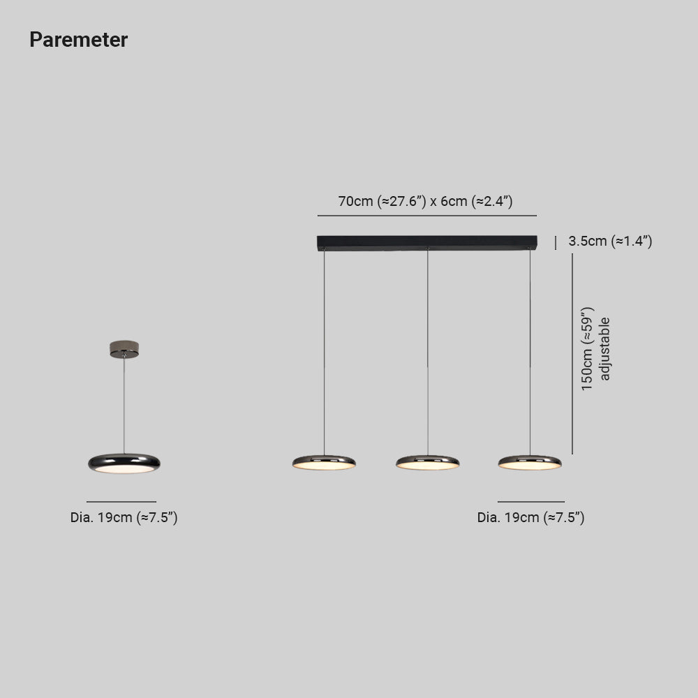 Modern Bedroom Ambiance Aria Colorblock Pendant Light