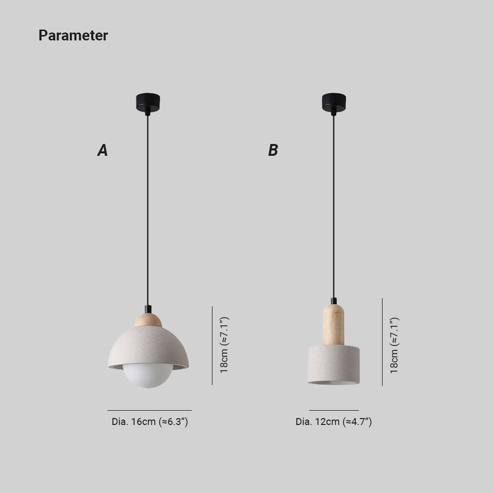 Light Pendant Cement Modern For Island Kitchen