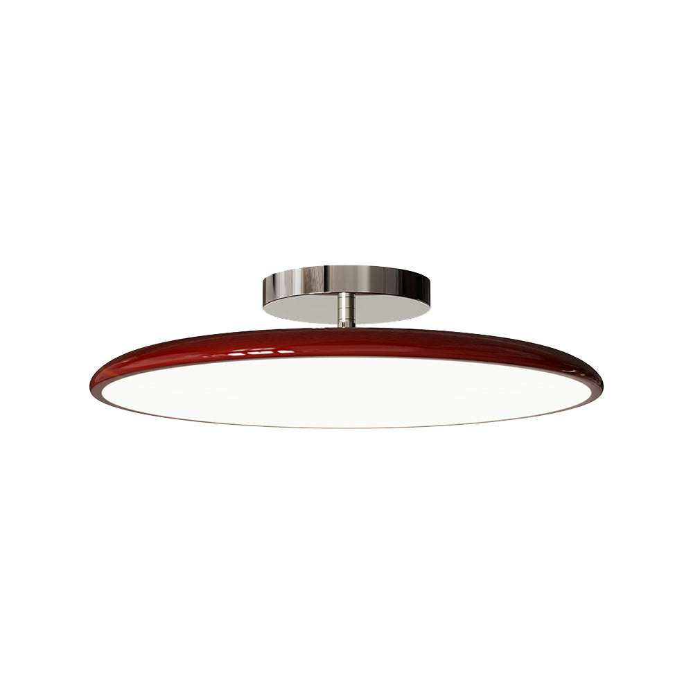 Metal And Glass Aurora Vintage Flush Mount LED Ceiling Light