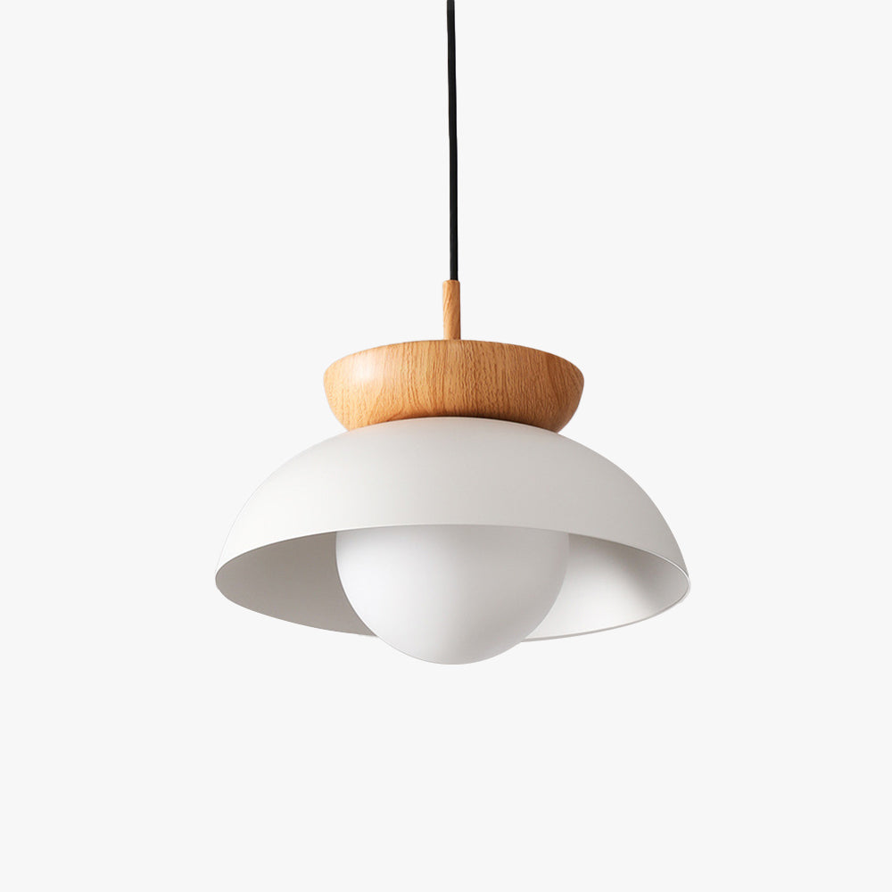 Lamp Pendant Metal and Wood Scandinavian Delivers Warmth