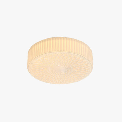 Ceiling Light Flush Mount LED Glass Cream For Bedroom And Study