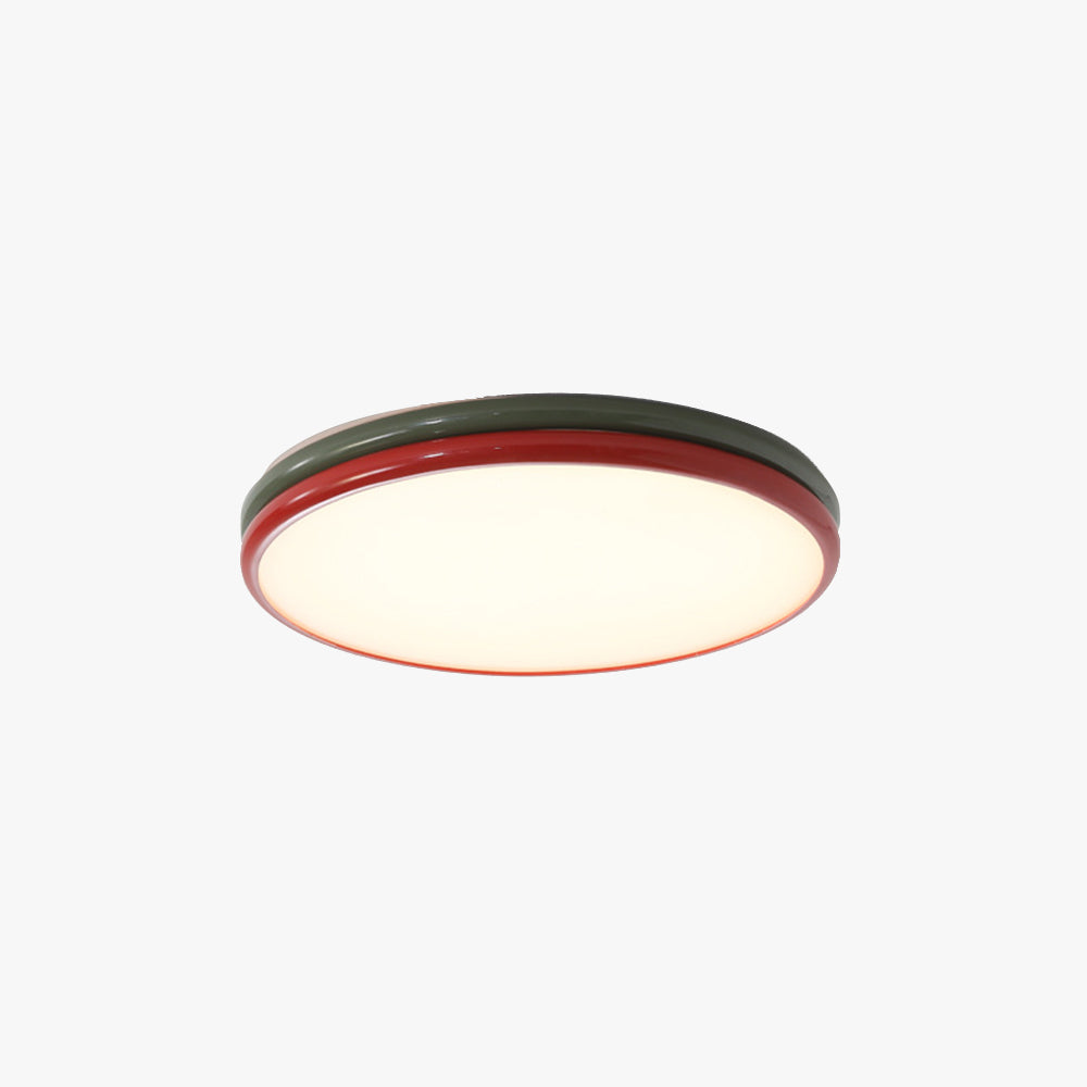 Modern LED Flush Mount Ceiling Light For Living Room And Bedroom in Red