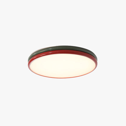 Modern LED Flush Mount Ceiling Light For Living Room And Bedroom in Red