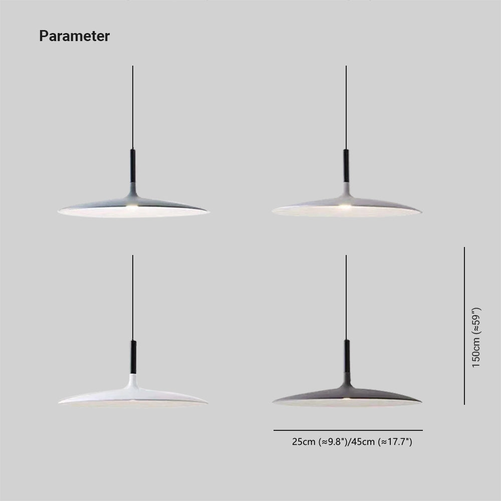 Pendant Light With Warm Ambience Plate Shape