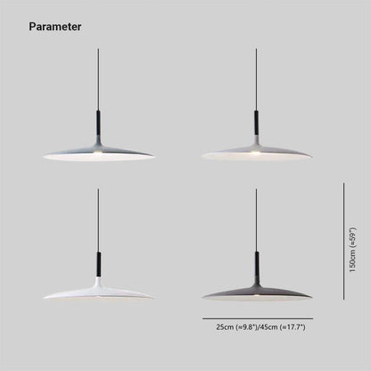 Pendant Light With Warm Ambience Plate Shape