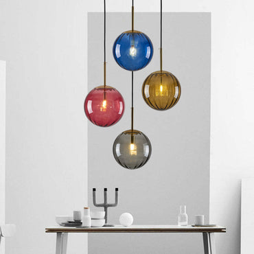 Ambient Glow Clear Glass Bubble Pendant Light