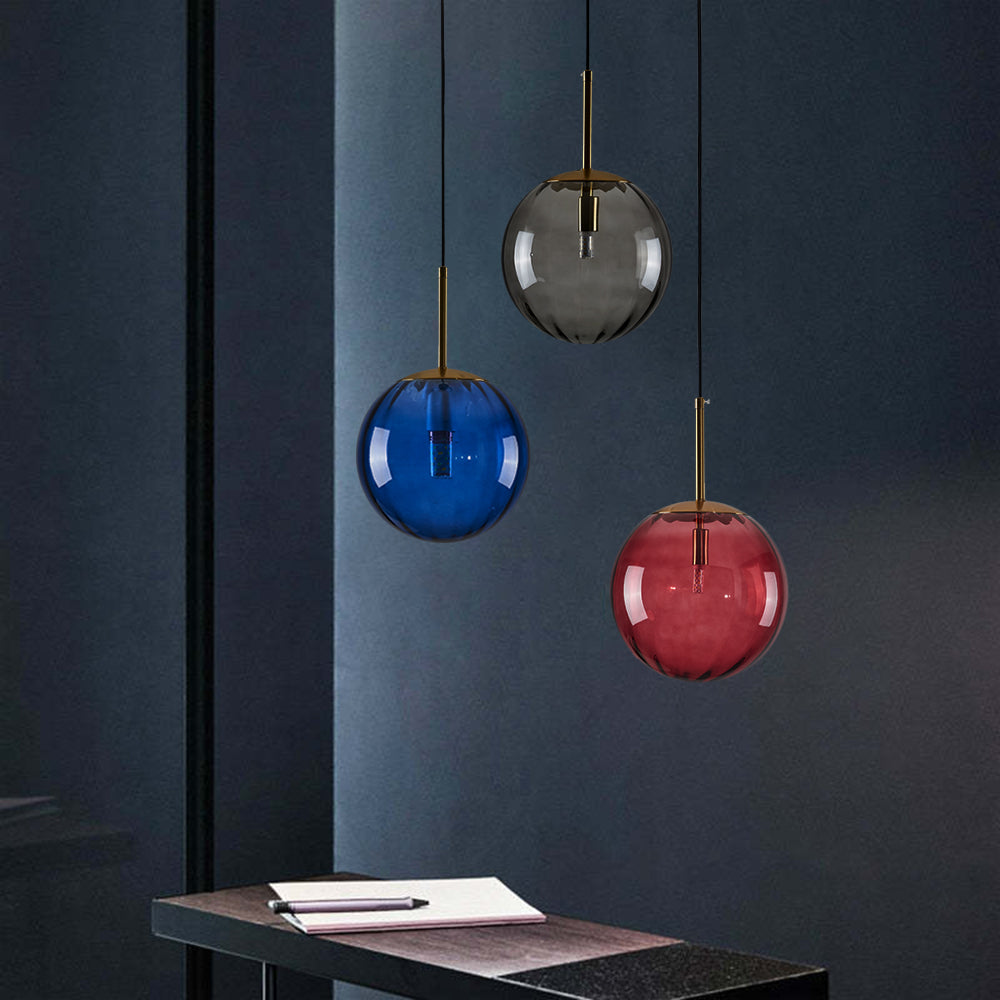 Ambient Glow Clear Glass Bubble Pendant Light