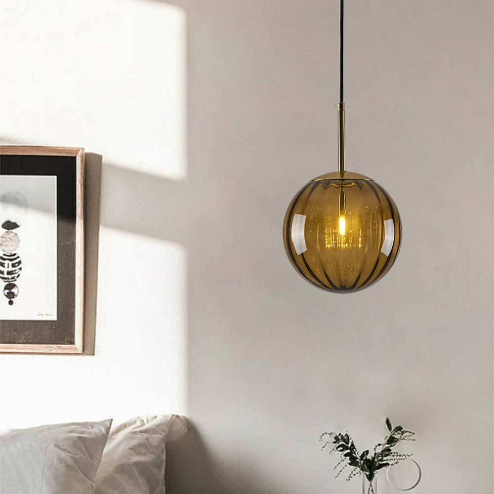 Ambient Glow Clear Glass Bubble Pendant Light