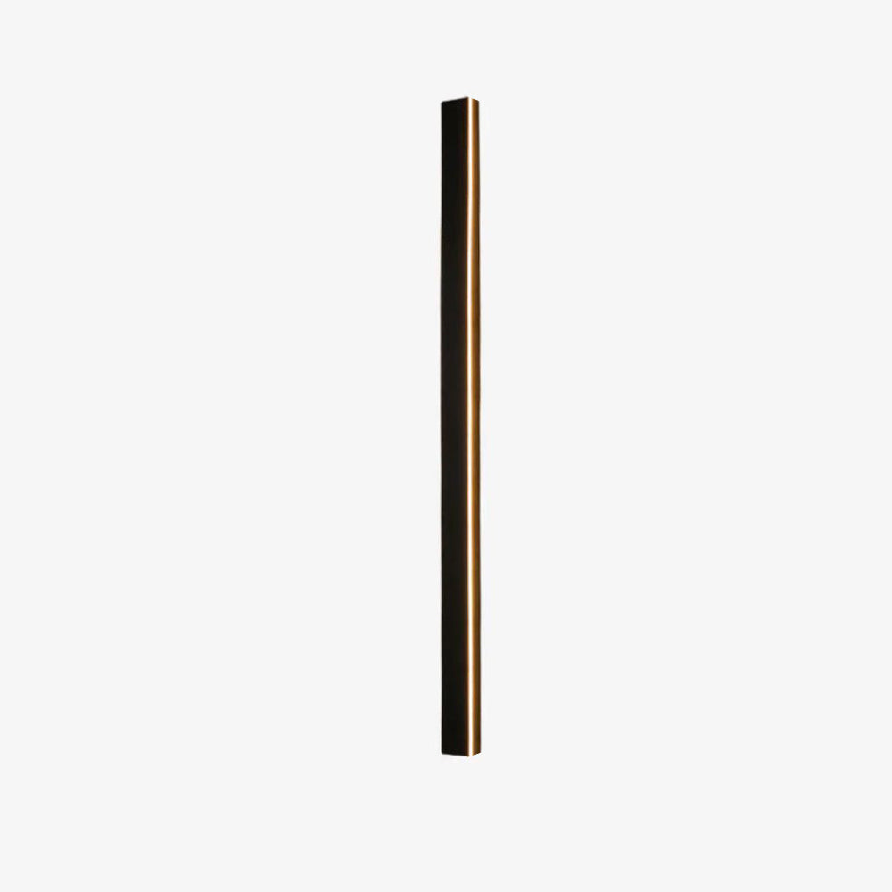 Outdoor Wall Light Sleek Black LED Linear