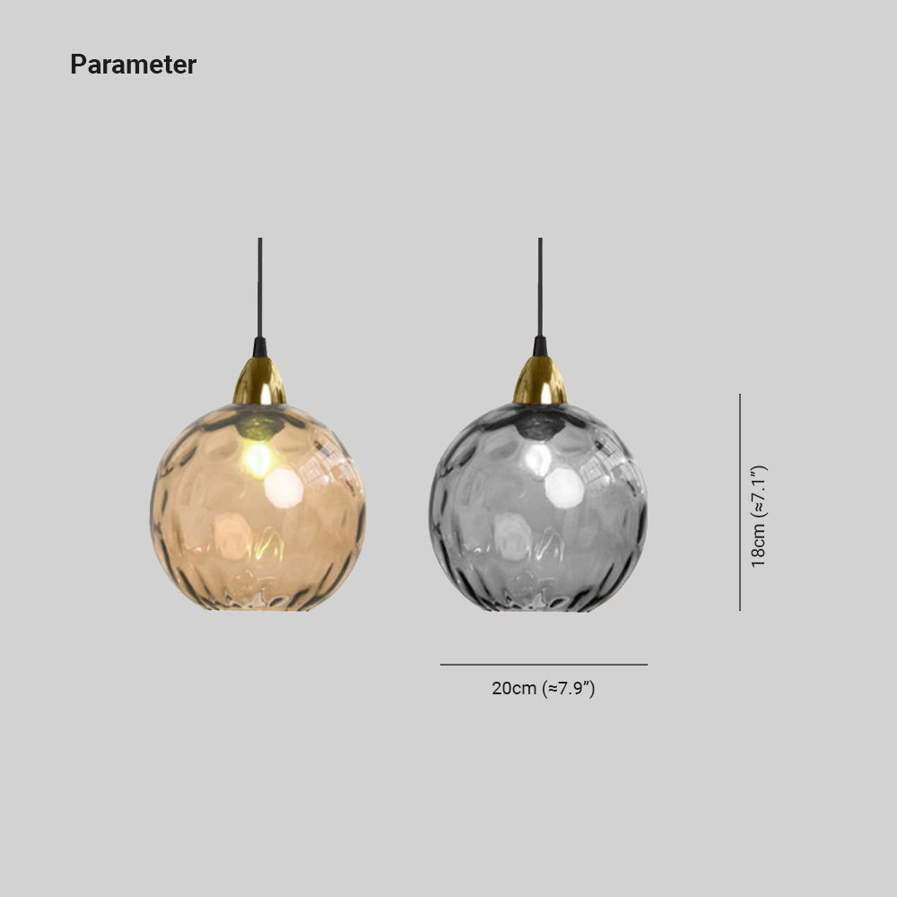 Water Ripple Effect Glass Pendant Light