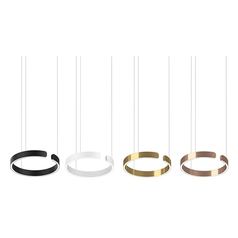 Soft Ambience Delivers Lux Geometric Led Ring Pendant