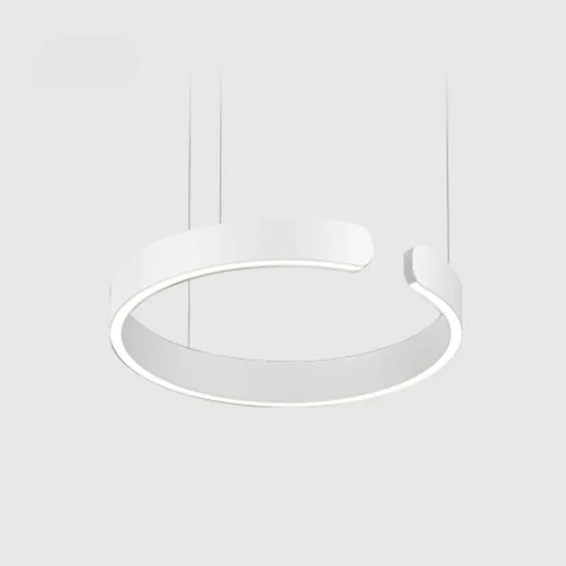 Soft Ambience Delivers Lux Geometric Led Ring Pendant