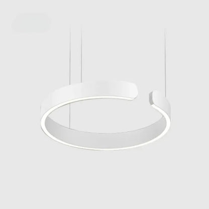 Soft Ambience Delivers Lux Geometric Led Ring Pendant