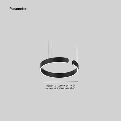 Soft Ambience Delivers Lux Geometric Led Ring Pendant