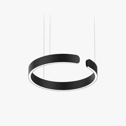 Soft Ambience Delivers Lux Geometric Led Ring Pendant