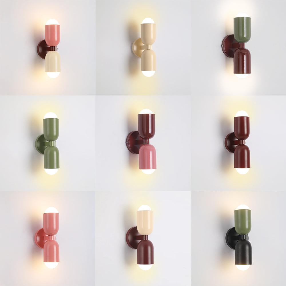 Colourful Twin Head Wall Light Prism Duo