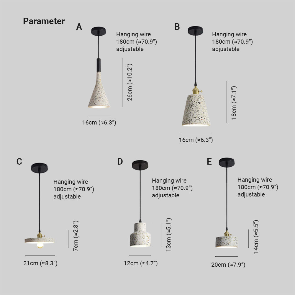 Light Pendant Shade Stone Elegant With Glow Soft